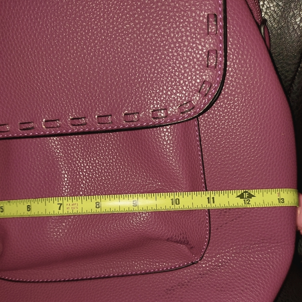 Handbag Backpack NO Brand Name,  Good Used Condition Dark Pinkish Color - Picture 14 of 14